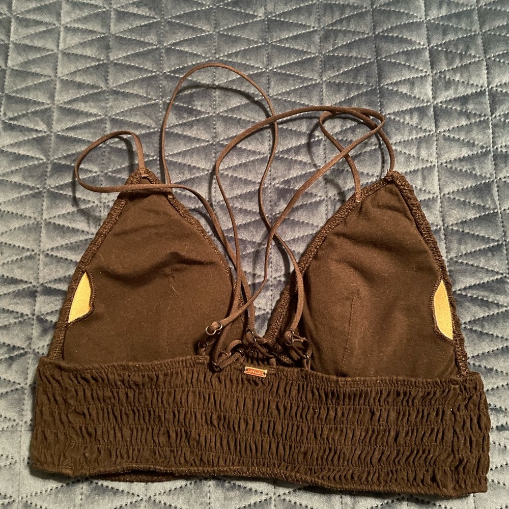 2 for $10 PINK’s Victoria Secret pink and black strappy bralettes M - Picture 6 of 8